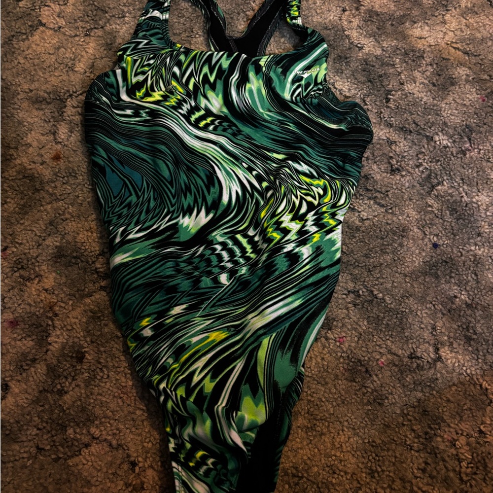Green Swirl Women's Swimsuit